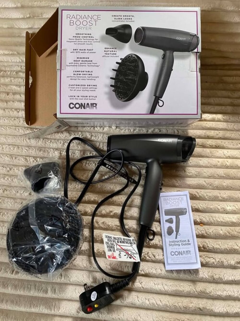 · Conair Radiance Boost Hair Dryer